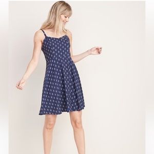 Old Navy Cami Mini Navy Print Dress